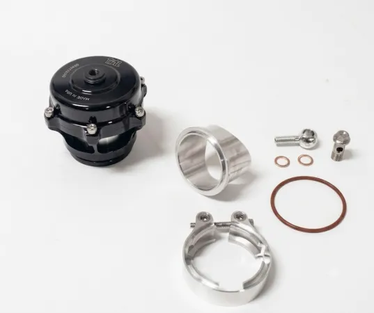 Tial Q BOV Soupape de décharge d'origine avec bride en aluminium - noire