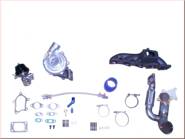 Kit turbo Fiat Coupé 20v Turbo jusqu'à 320 ch T3/T60 + collecteur d'échappement + soupape de décharge