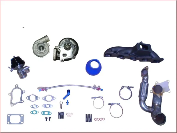 Kit turbo pour Fiat Coupé 20v + turbo jusqu'à 420 ch avec GT2871R d'Garrett + collecteur d'échappement + soupape de décharge