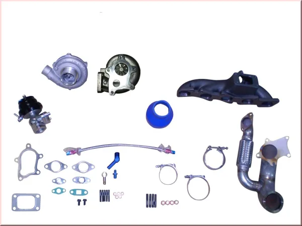 Kit turbo pour Fiat Coupé 20v + turbo jusqu'à 450 ch avec GT3071R d'Garrett + collecteur d'échappement + soupape de décharge