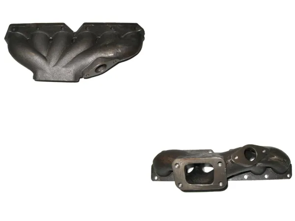 Collecteur d'échappement R32 V6 Golf 4 A3 3,2 L en fonte nickélée, bride T3 + collecteur d'échappement turbo 38 mm