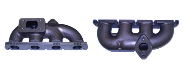 Collecteur turbo TFSI 2.0 litres Golf 5 avec bride T3 + WG coude turbo en fonte nickelée