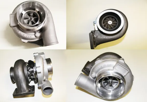 Turbocompresseur GT3076 HF High Flow 60A/R - 82A/R Bride T3 - raccord 4-bolt, palier lisse