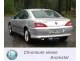 Vue arrière d'une Peugeot 406 Coupé argentée avec Simons Echappement sport en acier chromé. La sortie du pot d'échappement est ronde et a un diamètre de 100mm. La plaque d'immatriculation de la voiture porte l'inscription "SIMONS".