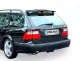 Simons Système d'échappement sport en acier chromé 90/120 mm ovale pour SAAB 9-5 Turbo 2.0/2.3 berline/break. Pour les modèles AVEC ouverture dans la jupe arrière