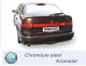 Simons Système d'échappement sport en acier chromé, sortie ronde de 90 mm pour SAAB 9000 CS Turbo 2.0/2.3/Aero