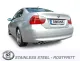 Simons Système d'échappement sport en acier inoxydable 2x80 mm pour BMW E91 323i, 325i, 325ix, 330i, 330ix (N53) 2007-2011 avec homologation CE (sans obligation d'enregistrement)