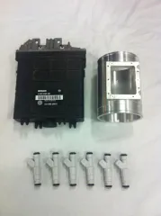 Réglage VR6 Turbo 400ch 1,5 bar avec 6 injecteurs et débitmètre d'air massique 80mm