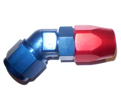 Aluminium Fitting Alu 45° Angle de bloc D10 7/8-14 UNF Raccord en aluminium