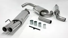 Système d'échappement/échappement sport pour Golf 3 1.4 1.6 1.9D 1.9TDI 2.0 2.8 VR6 63,5mm en acier inoxydable avec homologation CE (sans inscription)