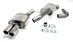 Système d'échappement/échappement sport pour Passat B6 1.8TSI, 2.0TFSI ø 76mm en acier inoxydable avec homologation CE (sans inscription)