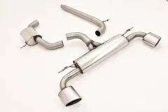 Système d'échappement/échappement sport pour Seat Leon 5F 2.0 TSI Cupra 265, 280, 290 ø 76mm en acier inoxydable duplex avec homologation CE (sans inscription)