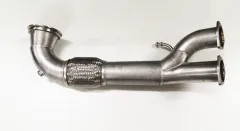 Downpipe pour Audi RS3 8V ø 90mm sur 2x76mm tube de rechange pré-catalyseur en acier inoxydable