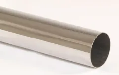 Tube de sortie 16 - 76mm rond à angles vifs acier inoxydable