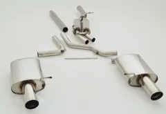 Système d'échappement FMS/échappement sport pour Audi A4 B6 1.8T 70mm duplex en acier inoxydable avec homologation CE (sans inscription)