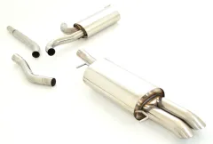 Système d'échappement FMS/échappement sport pour Audi A6 (C5) 1.8, 1.8T, 1.9TDI, 1.9TDI ø 63,5mm acier inoxydable avec homologation CE (sans inscription)