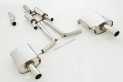 Échappement sport FMS pour Audi A4 B7 1.8T 2.0TFSI Quattro 70mm en acier inoxydable avec homologation CE (sans inscription)