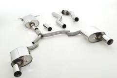 Échappement sport FMS pour Audi A4 (B8) A5 1.8 TFSI 2.0 TFSI 2WD Quattro ø 76mm inox duplex avec homologation CE (sans inscription)