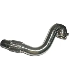 Downpipe 1.8T ø 76 mm à double sortie pour GT28xx et collecteur d'échappement Spa