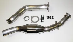 Tube de culotte Downpipe pour Audi A4 B7 2.0 TFSI ø 76mm avec 200 cellules catalytique de course inox