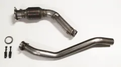 Tube de culasse Downpipe pour Audi A4 B7 2.0 TFSI ø 76mm avec 200 cellules catalytique de course/métallique en acier inoxydable