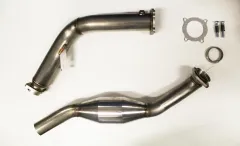 Tube de culasse Downpipe pour Audi A4 B8 2.0 TFSI ø 76mm avec 200 cellules catalytique de course inox 