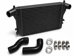 Kit de refroidisseur d'air de suralimentation - FMIC pour Golf 5, 6, GTI, R, Audi A3, S3, Seat Leon, Passat B6 2.0 TFSI Double-DIN 65 mm, prêt à l'emploi