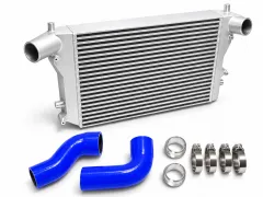 Kit de refroidisseur d’air de suralimentation - FMIC pour Golf 5, Golf 6, Audi A3 S3, Seat Leon Passat B6, 2.0 TFSI Double-DIN 56 mm, prêt à l’emploi
