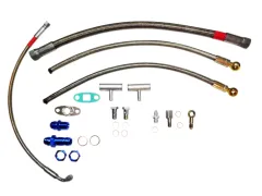 Kit de raccordement d'huile et d'eau pour VW 16v G60 Turbo turbos à paliers lisses GT25, T3/T4 T3