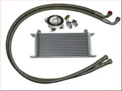 Kit complet de radiateur d'huile pour Audi/VW 10 rangées de radiateur d'huile avec thermostat