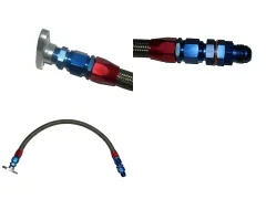 Conduite de retour d'huile env. 50cm Raccords D10 Turbos droits à roulement à billes