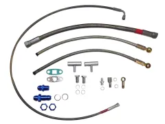 Kit de raccordement d'huile et d'eau pour moteurs VR6 R32 pour turbocompresseurs à paliers lisses