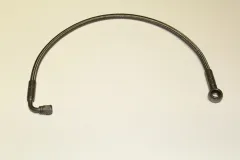 Conduite d'arrivée d'huile PTFE 50cm pour 90° 7/16 UNF autre côté œil annulaire ø 14mm