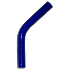 Coude silicone 45° degré 16mm diamètre intérieur bleu L 100mm 3 couches 4mm épaisseur de paroi