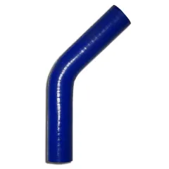 Coude silicone 45° degré 22mm diamètre intérieur bleu L 100mm 3 couches 4mm épaisseur de paroi