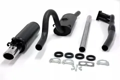 Simons Échappement sport en acier aluminé 70 / 90mm ovale pour Opel Ascona A 1.6, 1.9
