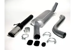 Simons Système d?èchappement sport aluminisé 70x90 mm ovale pour SAAB 900 Turbo 8V/16V cat. 2.0 