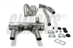 Simons Échappement sport inox duplex 57 mm + 57 mm rond pour Opel GT 1900