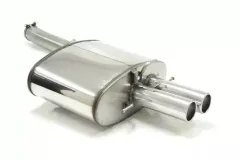Simons Système d'échappement sport en acier inoxydable 2x 80mm rond pour BMW Série 5 E60 550i V8 berline