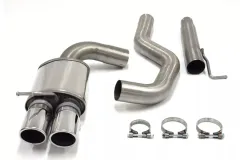 Simons acier inoxydable système d'échappement sport 2x80 mm pour BMW E91 316D, 318D, 320D