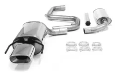 Simons Système d?èchappement sport en acier inoxydable 85 x150 mm carré pour SAAB 9-3 Turbo (réservoir 61L )