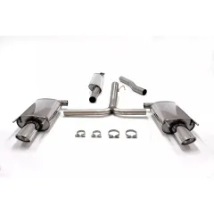 Simons Échappement sport en acier inoxydable Duplex 90 x 120 mm ovale Opel Insignia Caravan 4x4 1.6T, 2.0T, 2.8 – Homologation CE