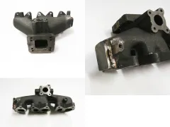 Collecteur turbo pour VR5 10v fonte de nickel T3 + T4 bride + Audi S2 ou 38mm raccord WG-Anschluss