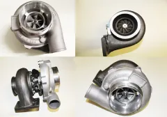 Turbocompresseur GT3076 HF High Flow 60A/R - 82A/R T3 bride - raccord Vband, palier lisse